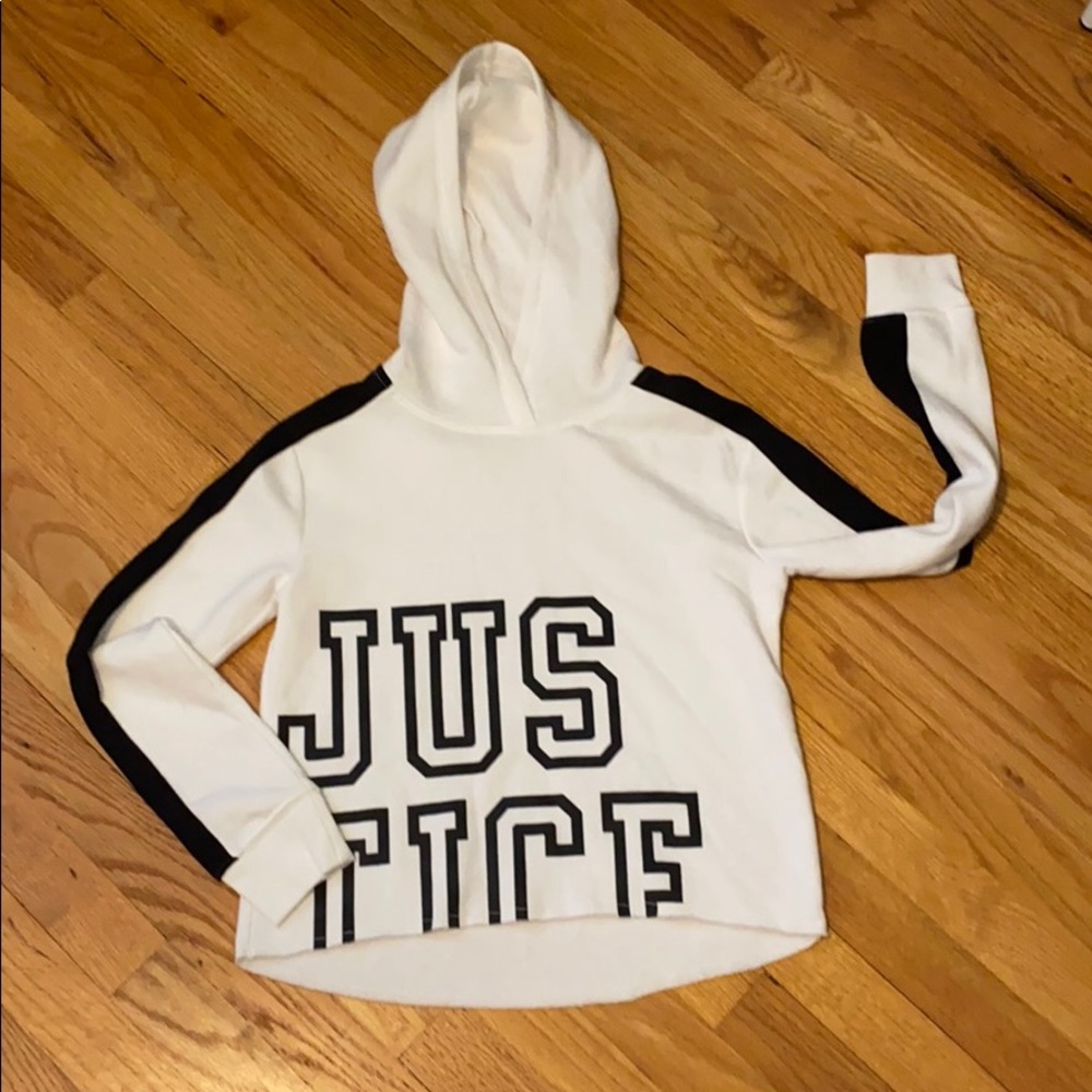 Girls Justice crop hoodie